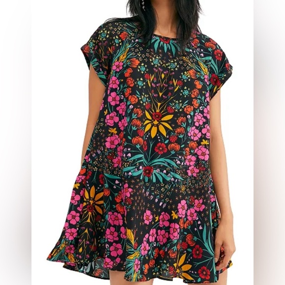 Free People Strawberry Fields Mini Dress Size XS - Picture 1 of 12